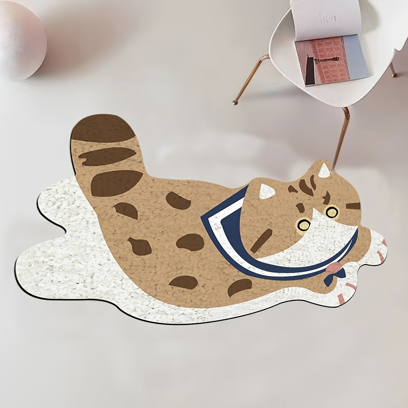 Kitty Doormat Outdoor Entrance,cat Cute Rug,welcome Mat,kawaii