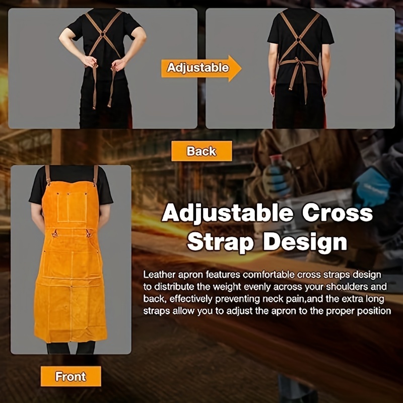 Faux-leather apron dress