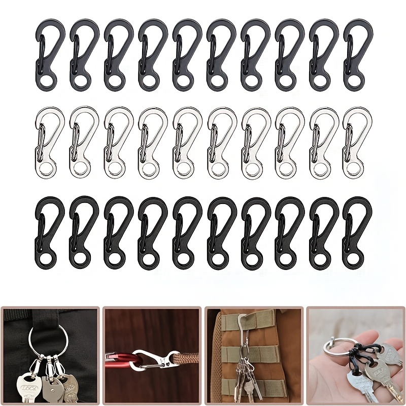 10pcs Lot Mini Carabiner Edc Survival Equipment Snap Hook For Keychain  Backpack Bottle Outdoor Camping Accessories - Sports & Outdoors - Temu  Canada
