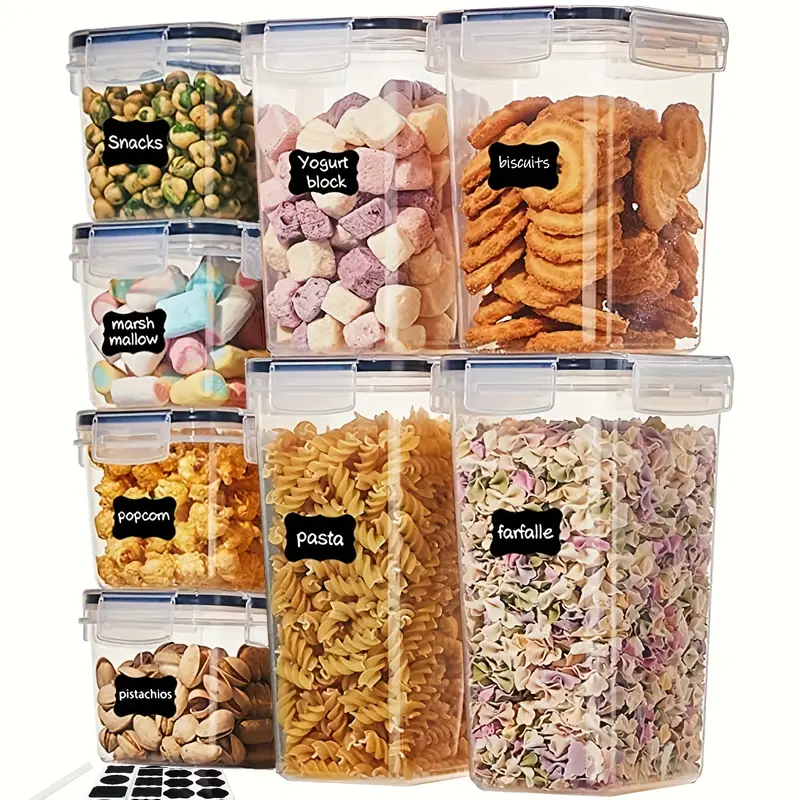 3 Or Airtight Food Storage Containers With Lids plastic - Temu