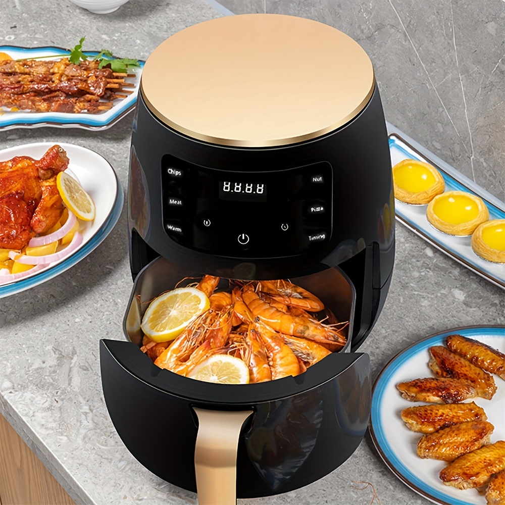 110V/220V Air Fryers, Household 1700W 12L Automatic Intelligent Oil-Free  Electric Fryer with HD Visual Window, Multifunction No Oil Air Oven for