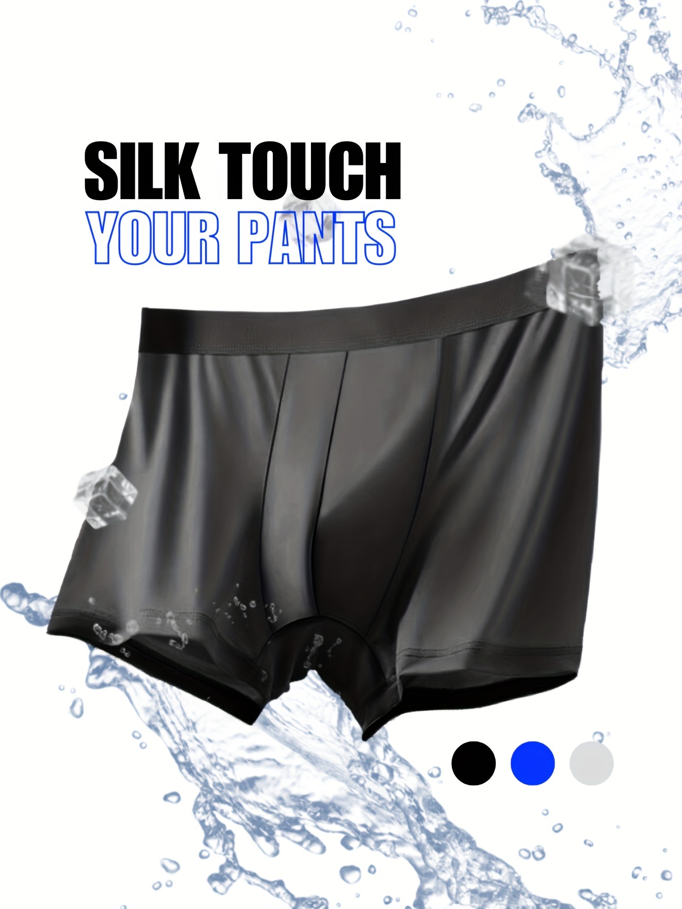 Breathable Boxers for Men Small to Big and Tall Cool Touch Boxer Underwear  (XL) at  Men's Clothing store