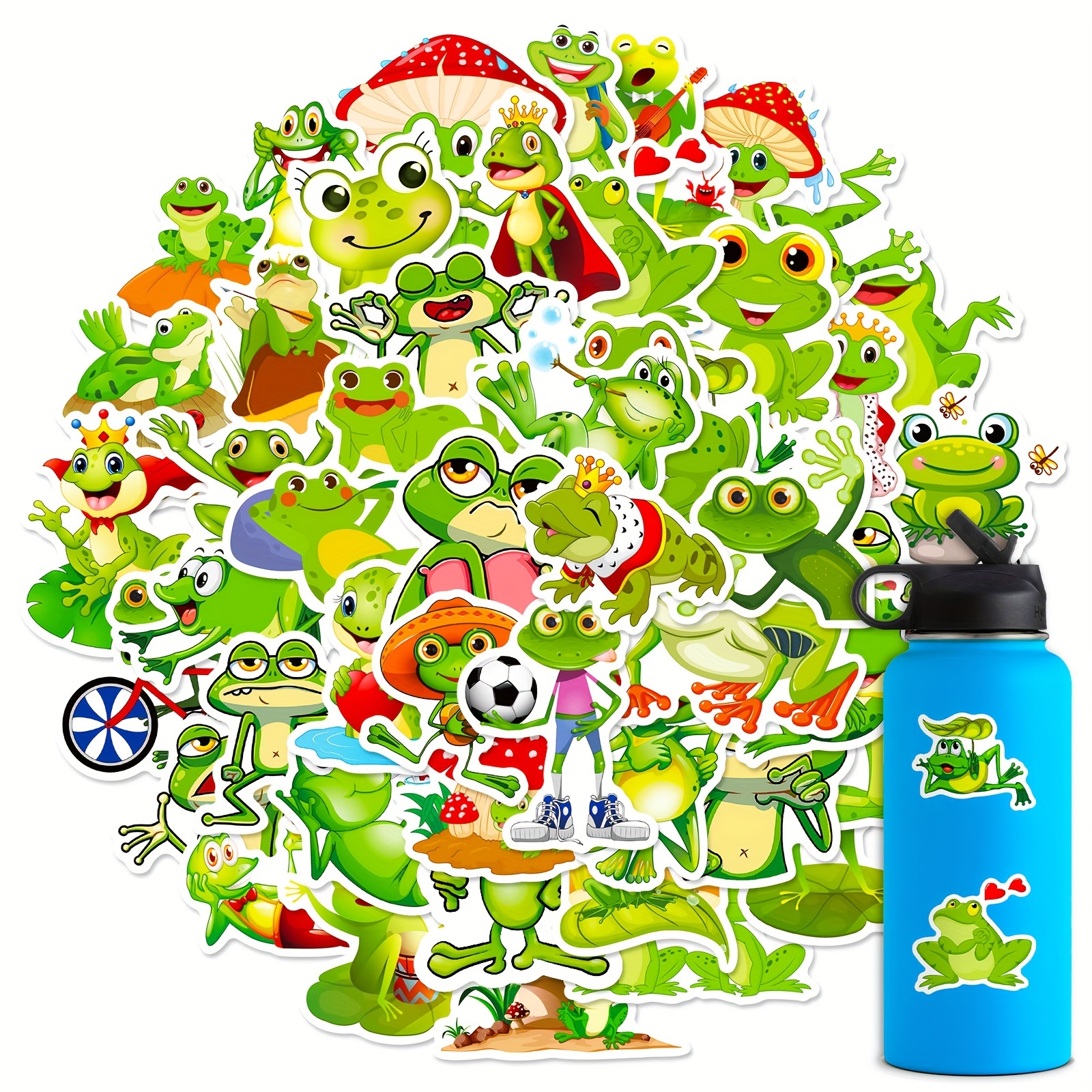 Adorable Frog Stickers Perfect For Decorating Laptops - Temu Japan