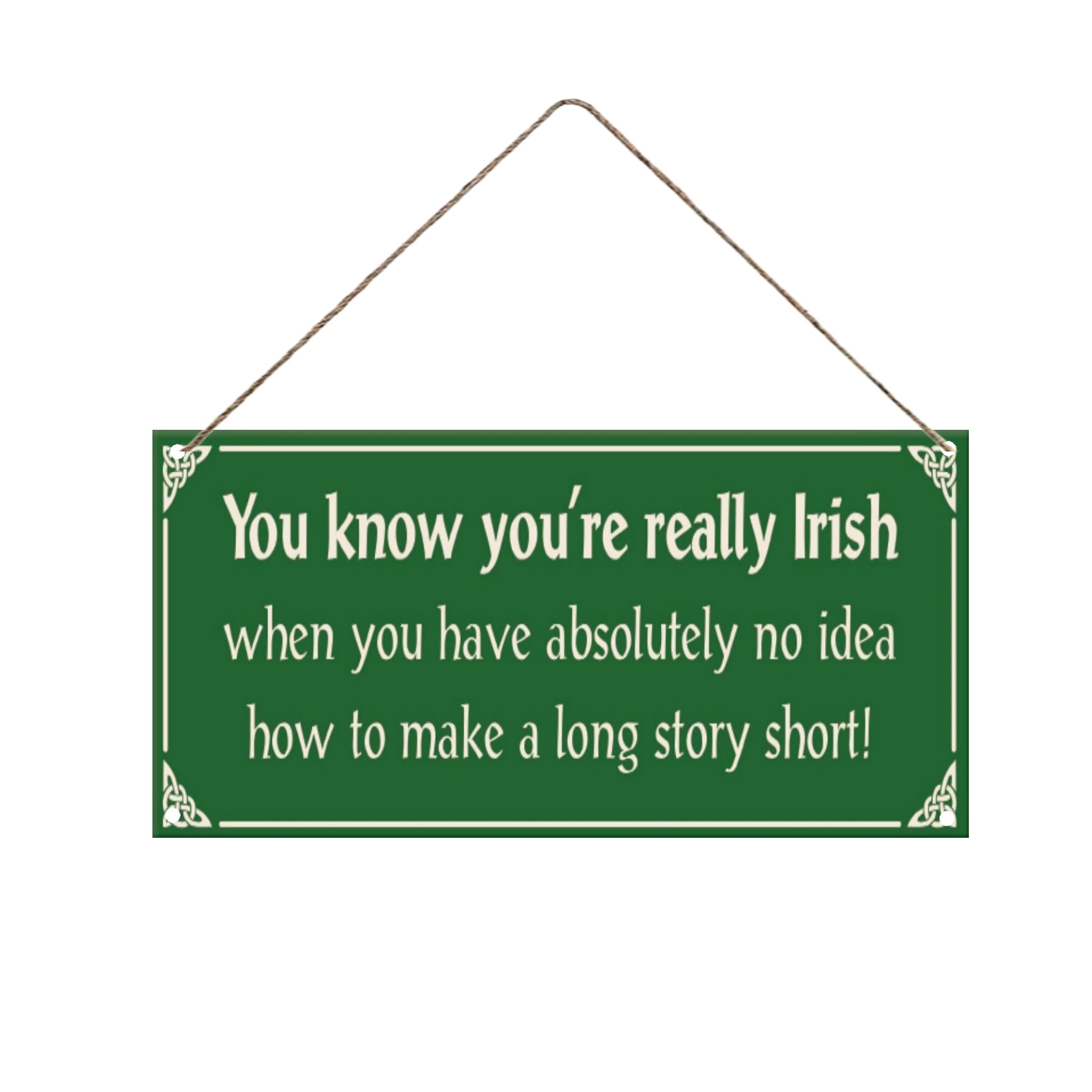 

1pc, Really Irish Novelty Rustic Wooden Sign (7.87"x3.94"/20x10cm), Home Decor