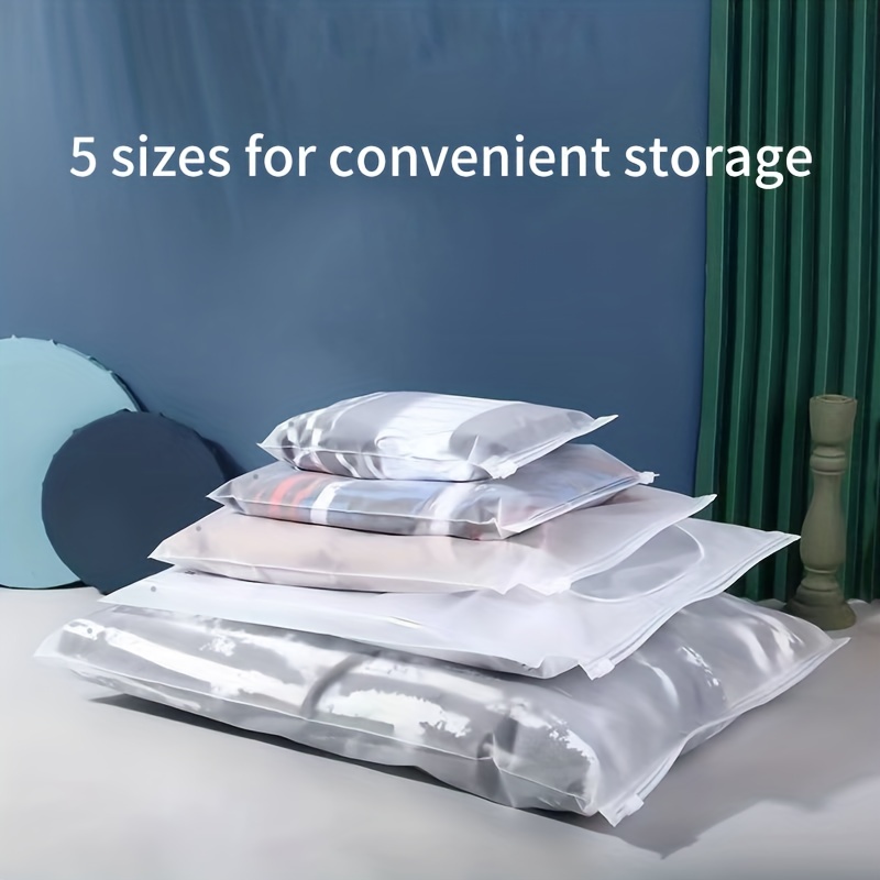 5-Size Waterproof Clothes Storage Bags Packing