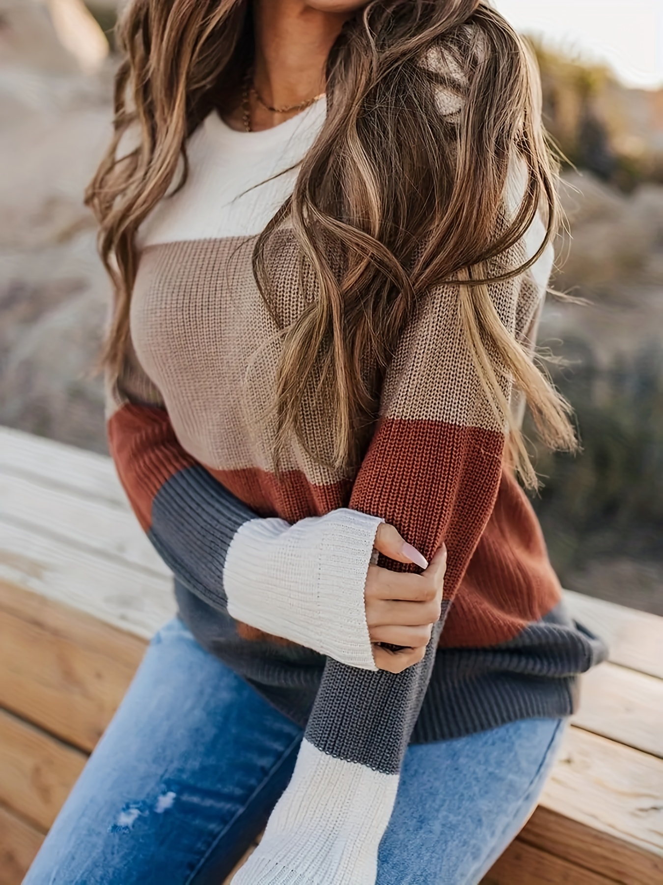 Knit Sweater Women - Temu