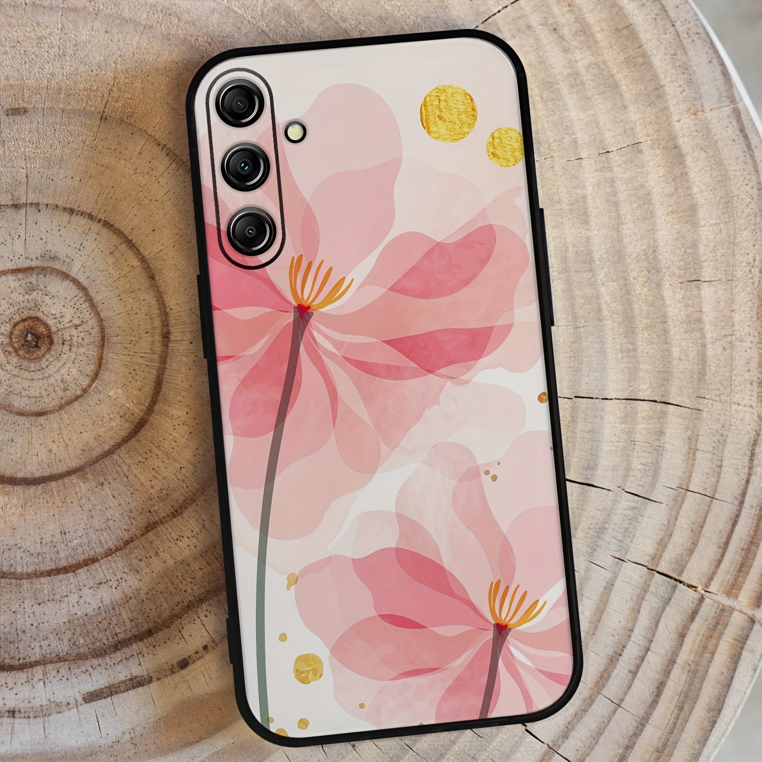 

Watercolor Pink Flower Floral Pattern Suitable For Samsung Galaxy M S 4g 5g 01 10 11 20 21 30 32 33 40 52 53 62 Global Edition Tpu Material Phone Case