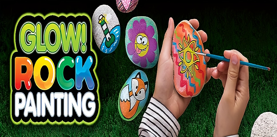 Rock Painting Kit for Kids - Arts and Crafts Set for Painting and