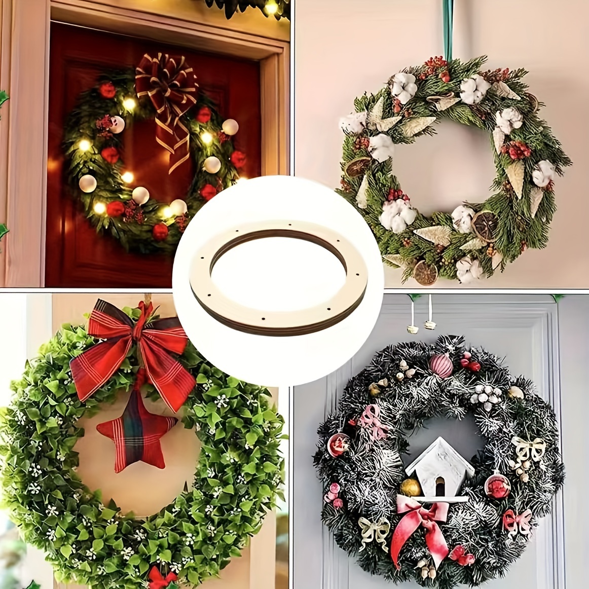 Wooden clearance wreath ring