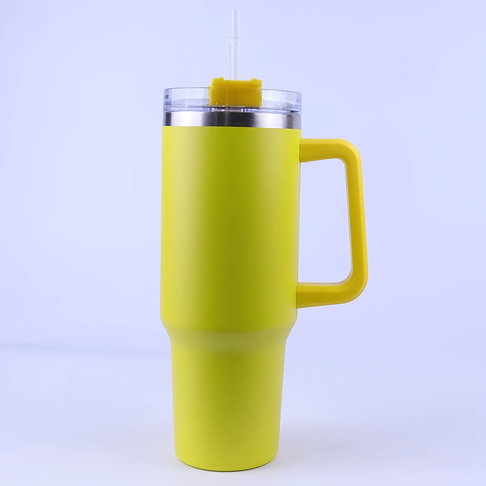 Handle Insulated Cup- Yellow (40oz) – The Silver Strawberry