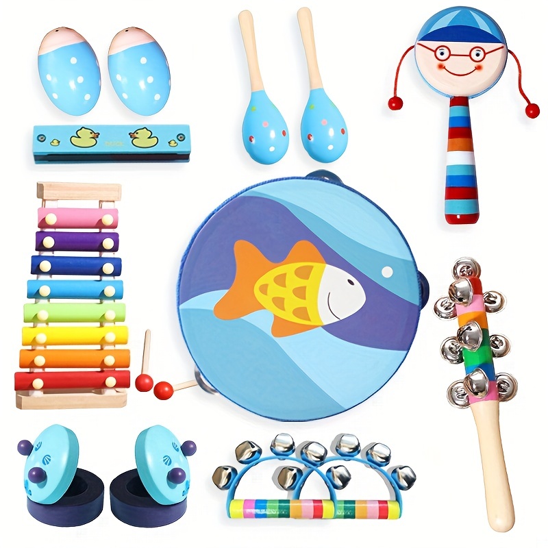Orff Percussion Instruments, Children's Instrument Sets, Wooden