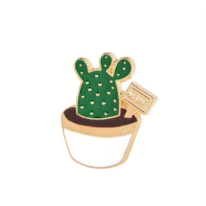 Green Bonsai Flower Brooch For Kids