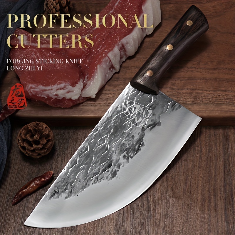 Slaughter Cutting Boning Knife Shaving Forging Slaughtering Fish Knife  Stainless Steel Pork Stall Meat Cutting Knife