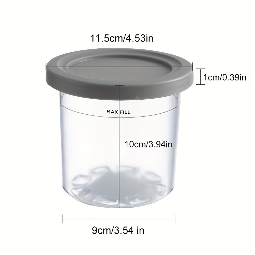 Ice Cream Pints Cup Ice Cream Containers With Lids For Ninja - Temu