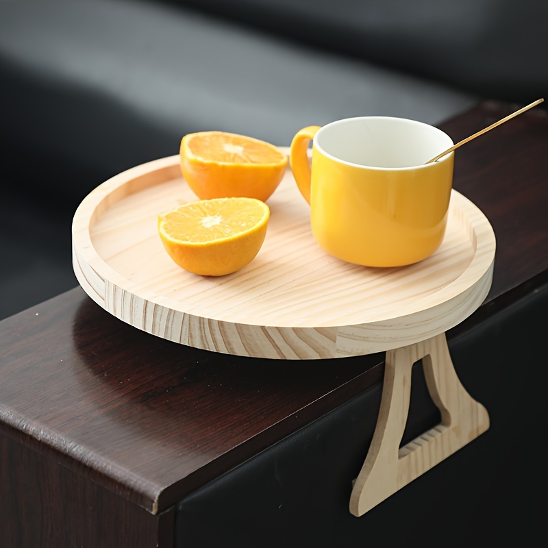 Flexible Wooden Sofa Tray Eating Drinking Remote Control - Temu