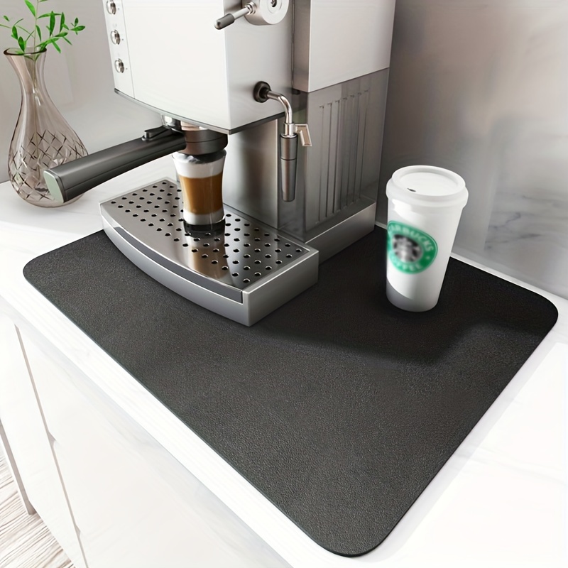 Coffee Mats For Countertop, Espresso Machine Coffee Maker Mat - Quick-drying  Dish Drying Mat, Kitchen Draining Mat For Kitchen Counter-top Sink Table