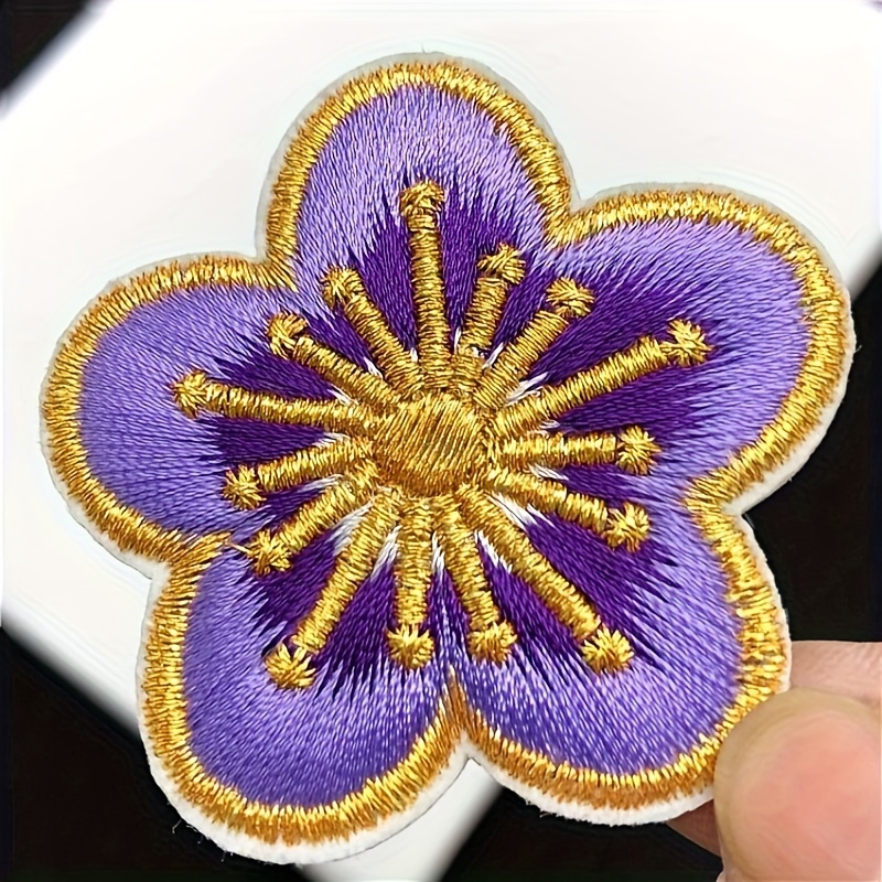 Fresh Orchid Flower Embroidery Stickers Patch Cloth Stickers - Temu  Philippines