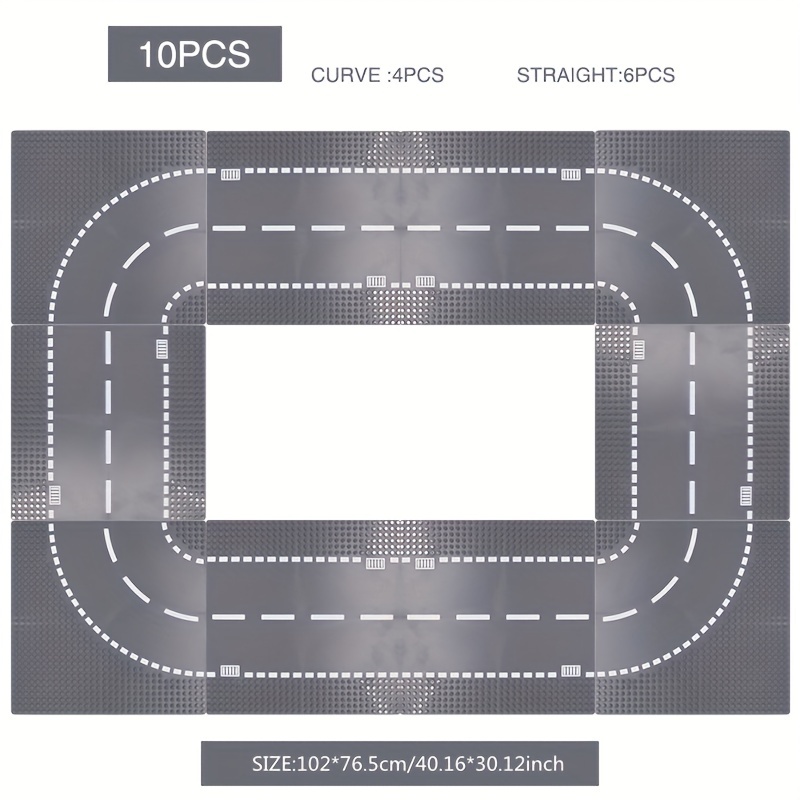 City Road Street Building Blocks Base Plates Road Plate Temu