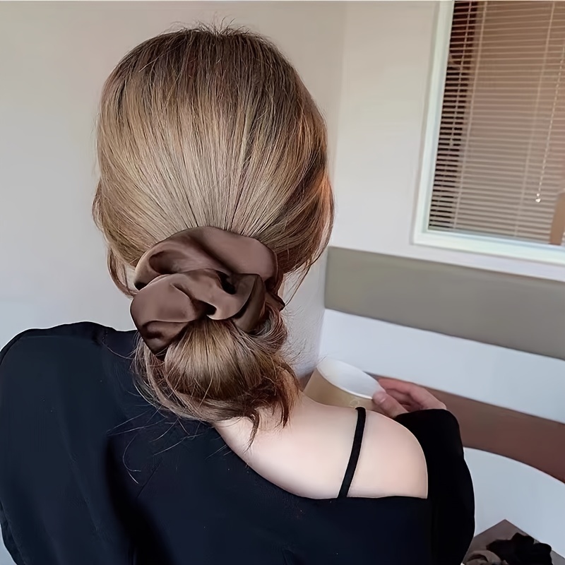 Fashion Semplici Elastici Scrunchies Bande Capelli Eleganti - Temu Italy