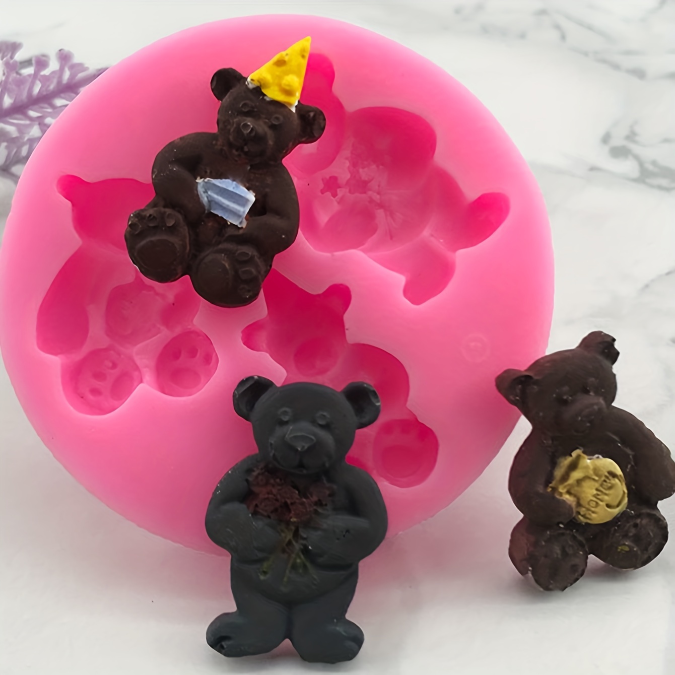 Bear silicone mold Fondant, Cake decorating tools, polymer clay