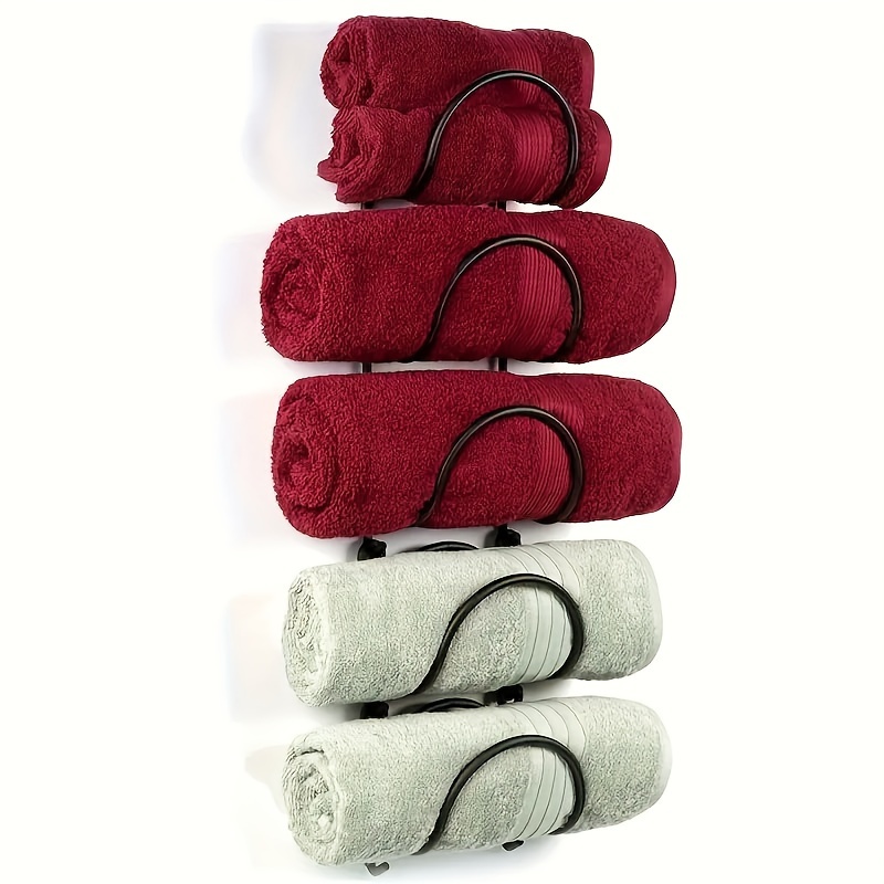 Stylish Hanging Toilet Paper Holder And Towel Rack For Bathroom Storage ...