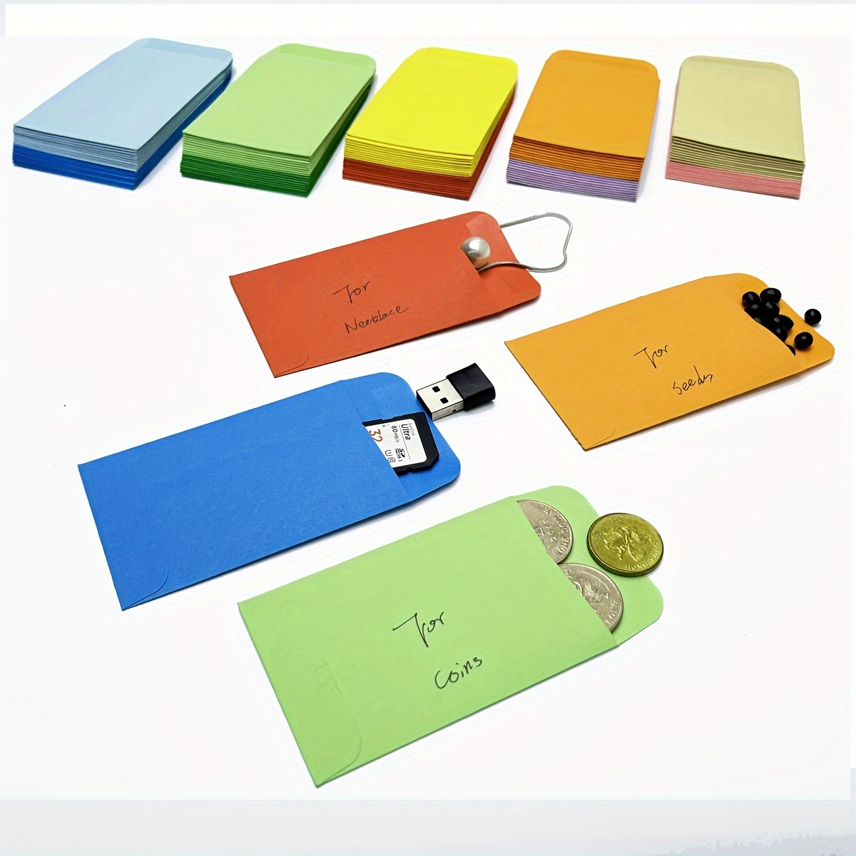 Small Coin Envelopes Kraft Paper Mini Envelopes for Coin and Seed