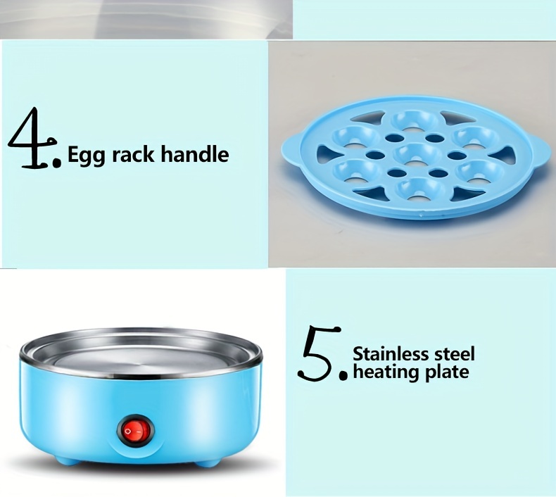 Chefman Caldera eléctrica para cocinar huevos, máquina rápida para cocinar  huevos y escalfar, vaporizador de alimentos y verduras, prepara rápidamente