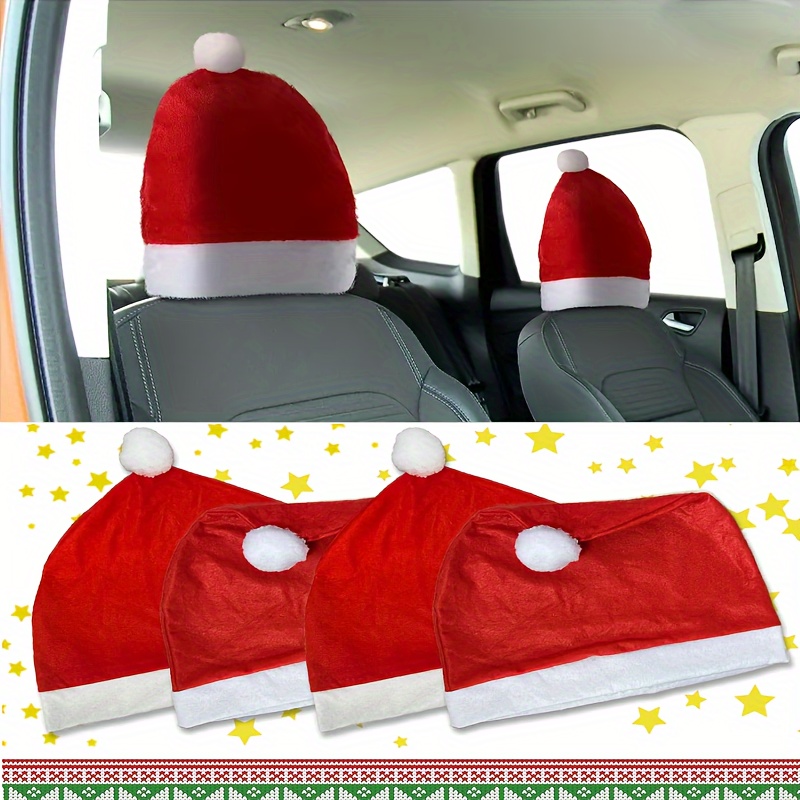 Fancy 2Pcs Christmas Headrest Covers for Cars - Headrest