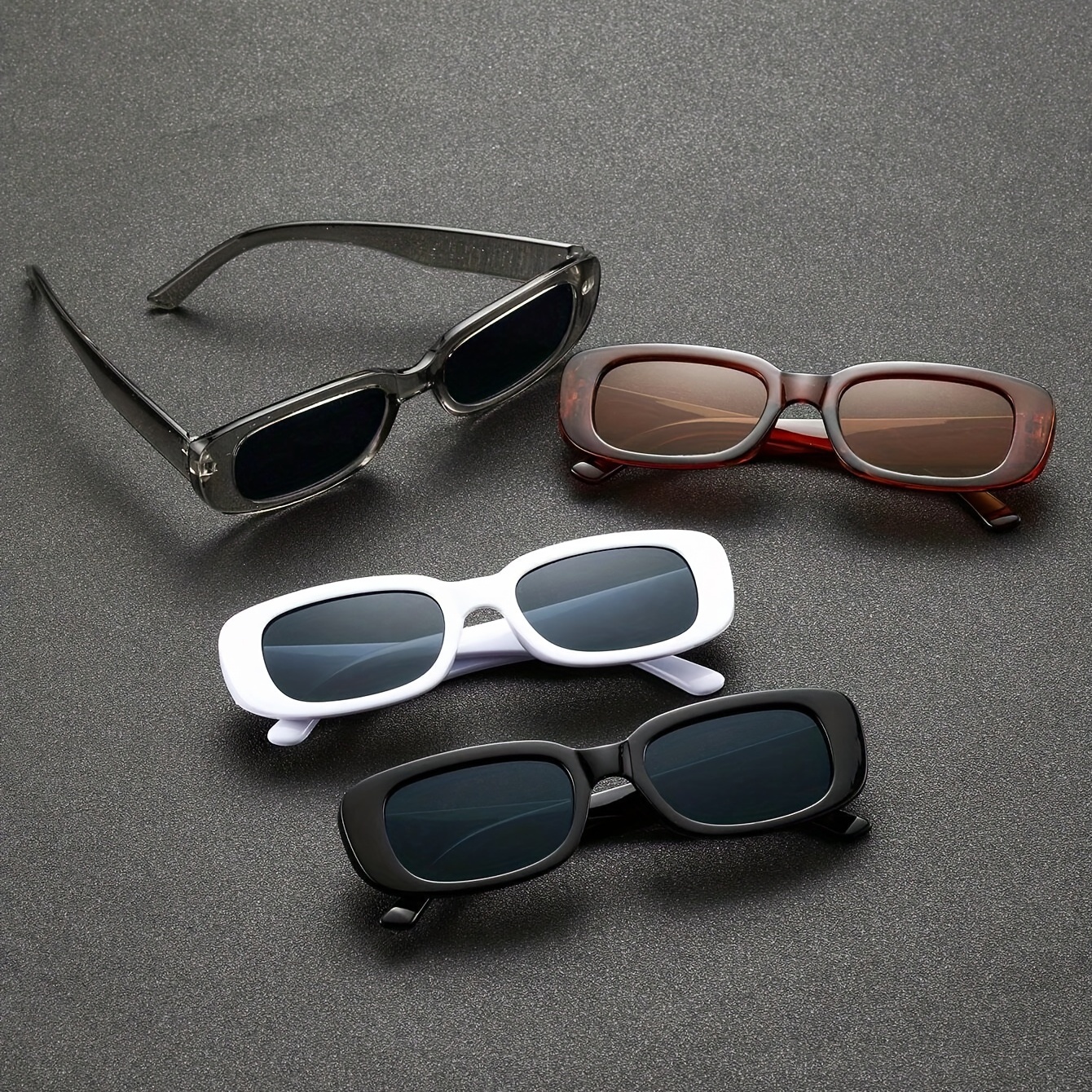 4 Pairs Men's Classic Casual Sunglasses Daily Buddy Sharing Outfit