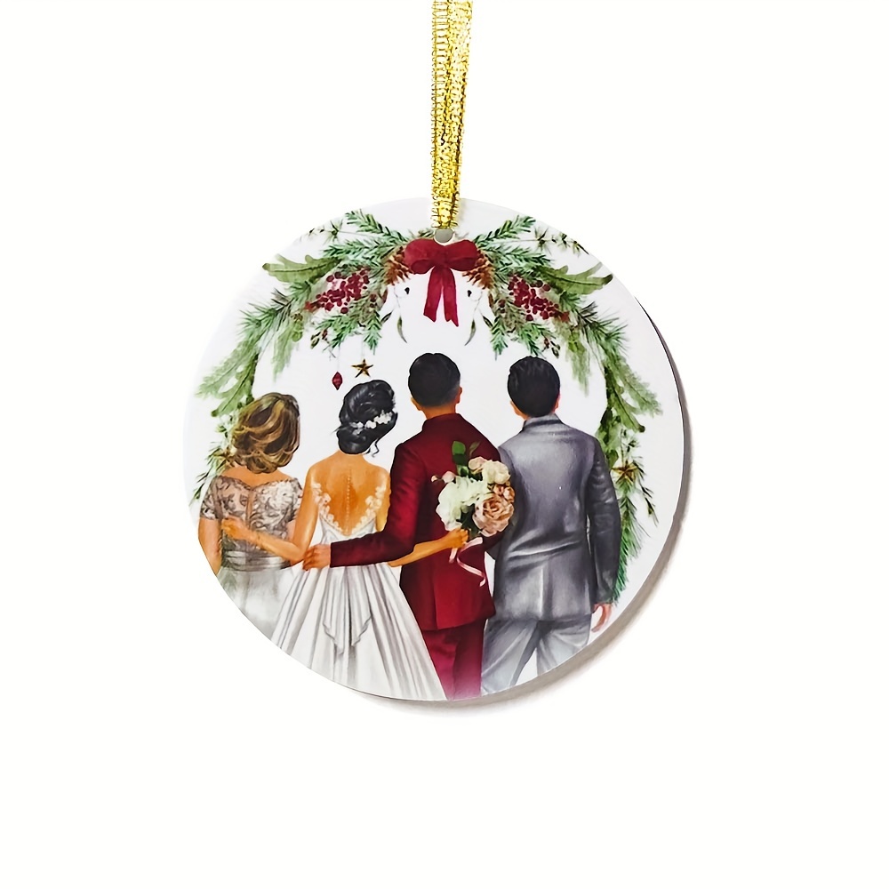 Acrylic Round Hanging Ornament 2023 Couple Engagement Gifts - Temu