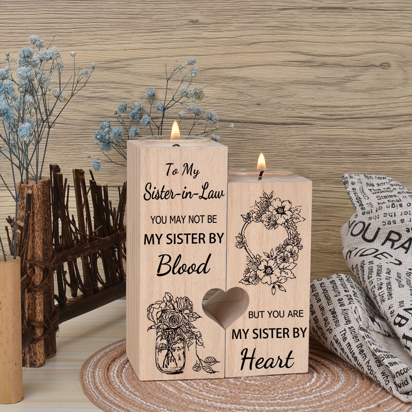 Heart Candlestick, Mom Candle Holder,mothers Day Birthday Gifts