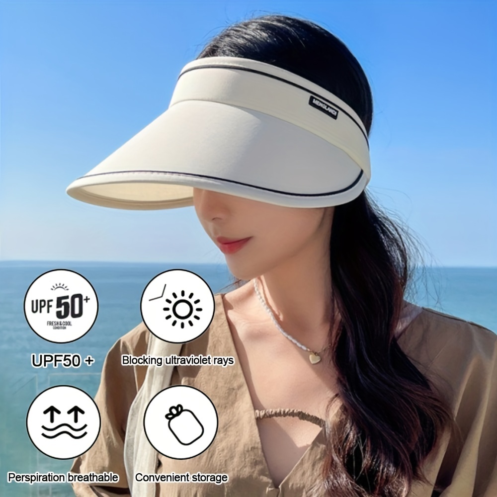  Gorra de ciclismo ajustable para mujer, visera de plástico  transparente, protección UV, visera de sol : Ropa, Zapatos y Joyería