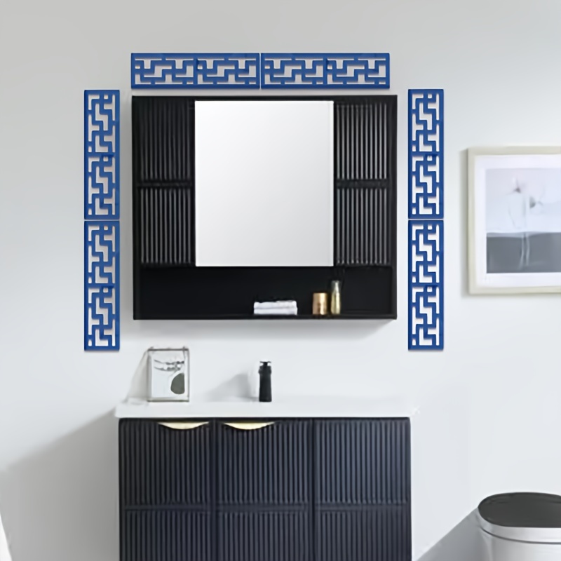 Edge Strip Corner Line Building Border 10x10cm Acrylic Wall Mirror