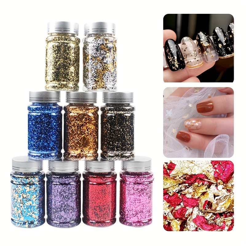 Gold Leaf Flakes 3 Grams Crafts, Nails Decorations, Also Silver