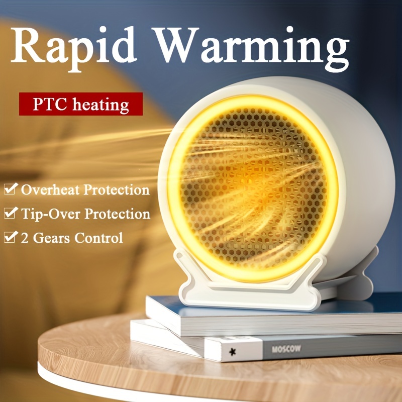 Portable Electric Space Heater With Thermostat Safe And - Temu