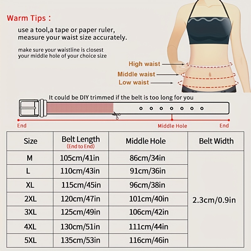 Double O Ring Buckle Belt for Women