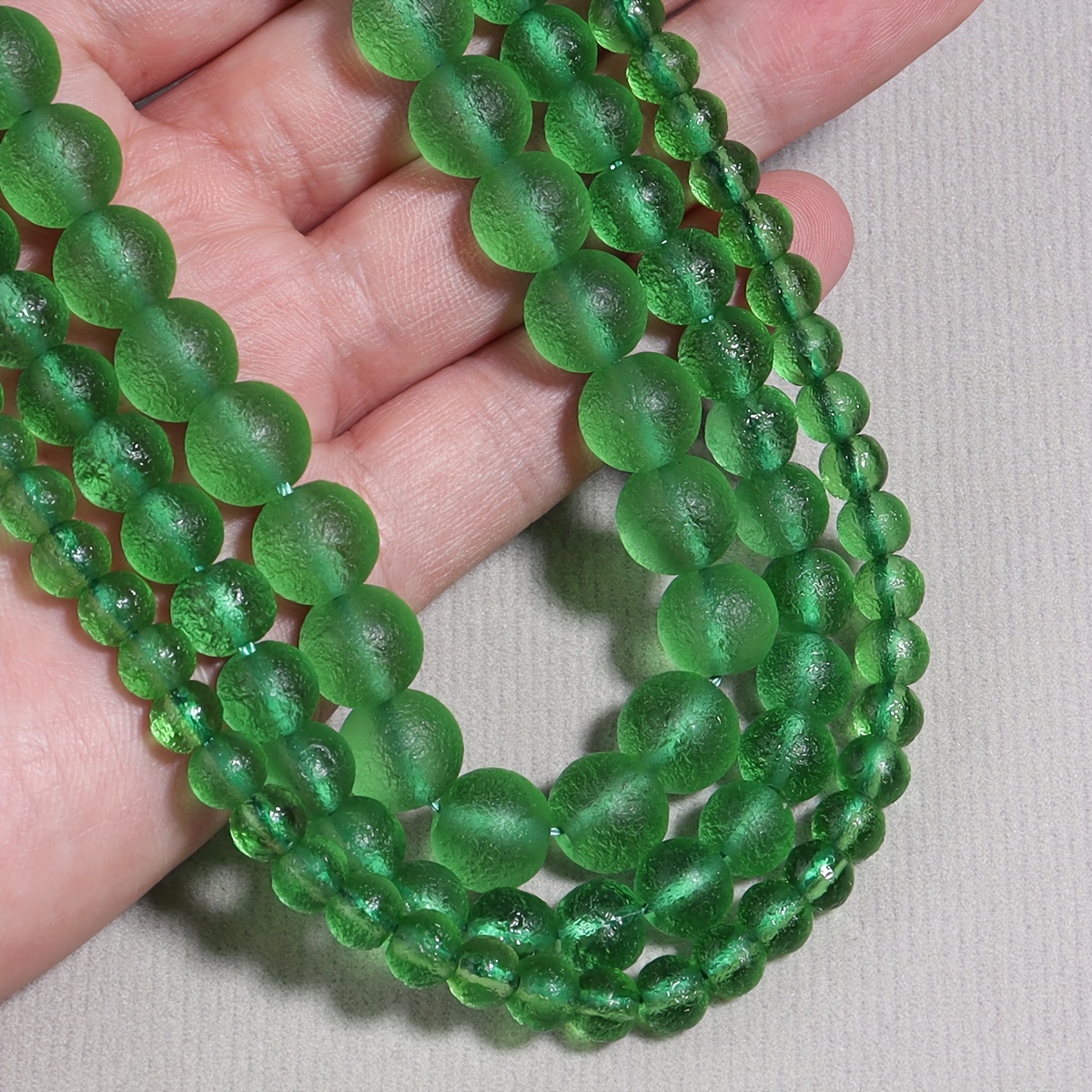 Green Meteorite Glass Beads Round Beads For Jewelry Making Temu