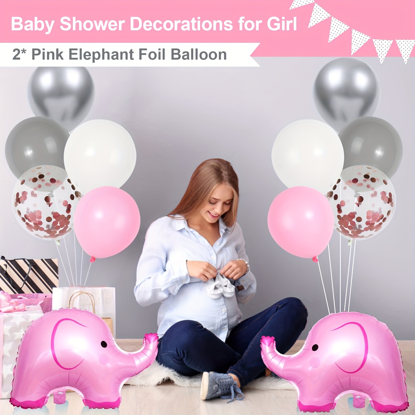 Elephant Baby Shower Decorations Elephant - Temu