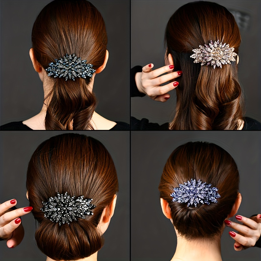 4pcs / set Pinzas para el cabello con diamantes de imitación - Temu