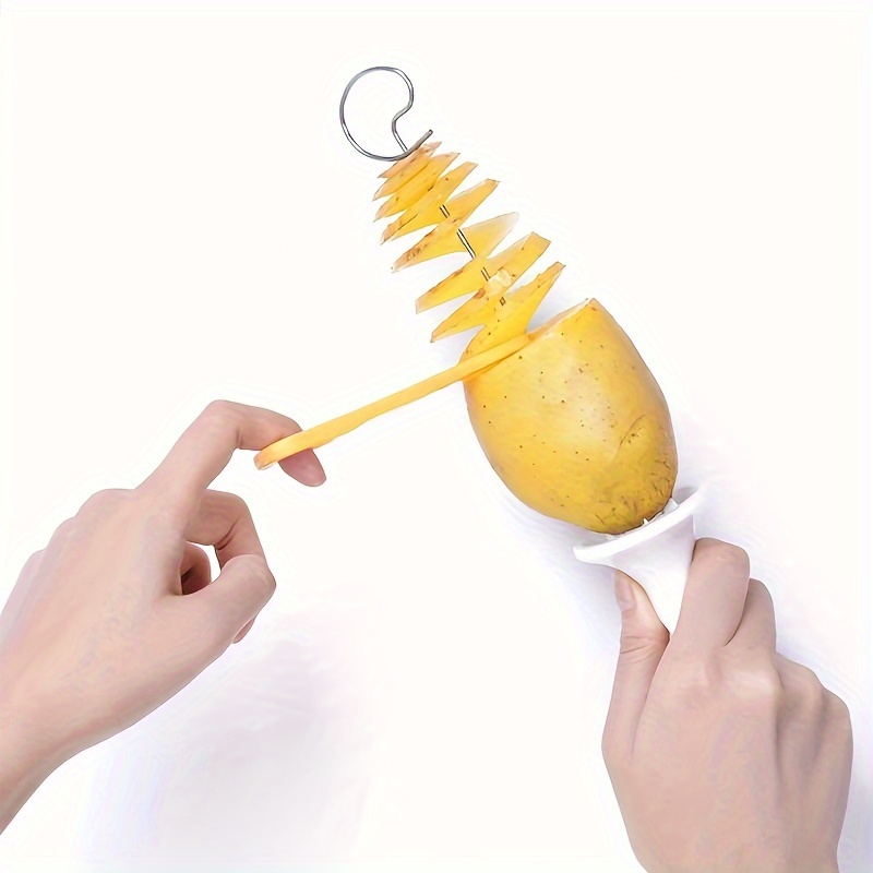 Potato Spiral Cutter Stainless Steel Plastic Rotate Potato - Temu