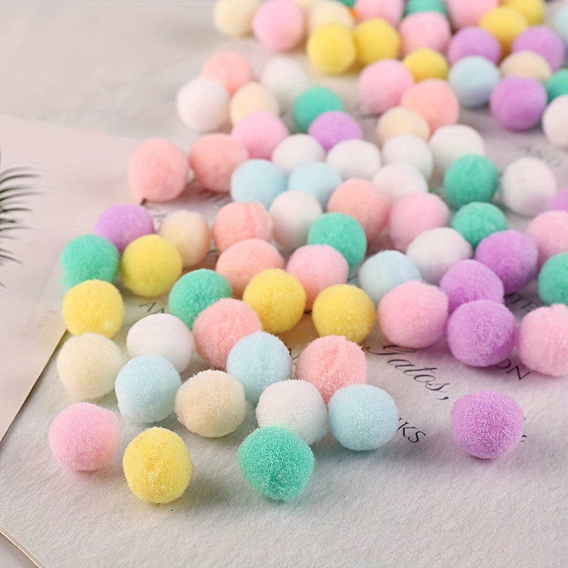 1000 Pcs 10mm Pom Poms Assorted Fluffy Mini Pom Poms For Crafts