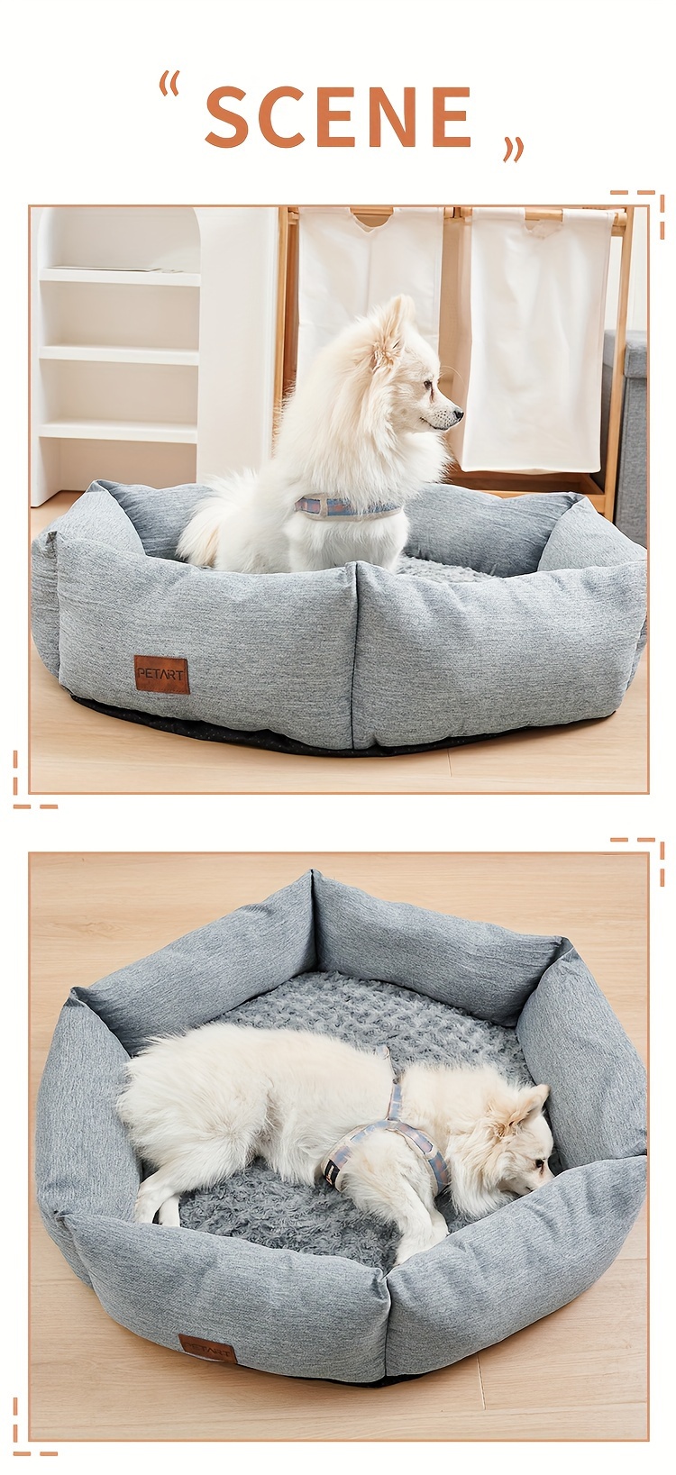 Our Pets Long Plush Dog Mat, Dog Bed & Crate Mat (Extra Plush & Versatile  Washable Dog Bed. Perfect Dog Crate Mat and Calming Dog Bed with Nonslip