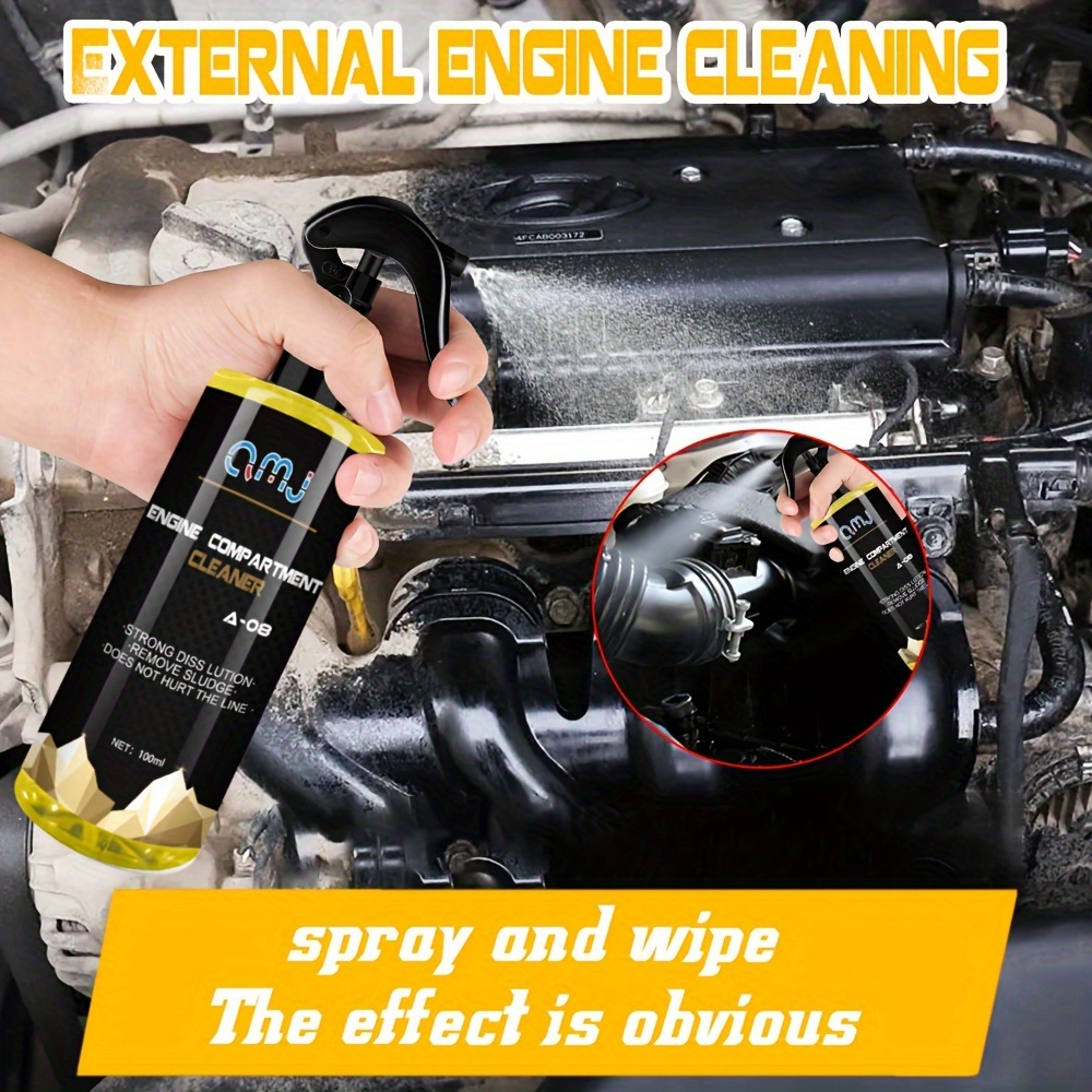 Car Engine Cleaner. Cabin Exterior Oil Removal Stain Free - Temu