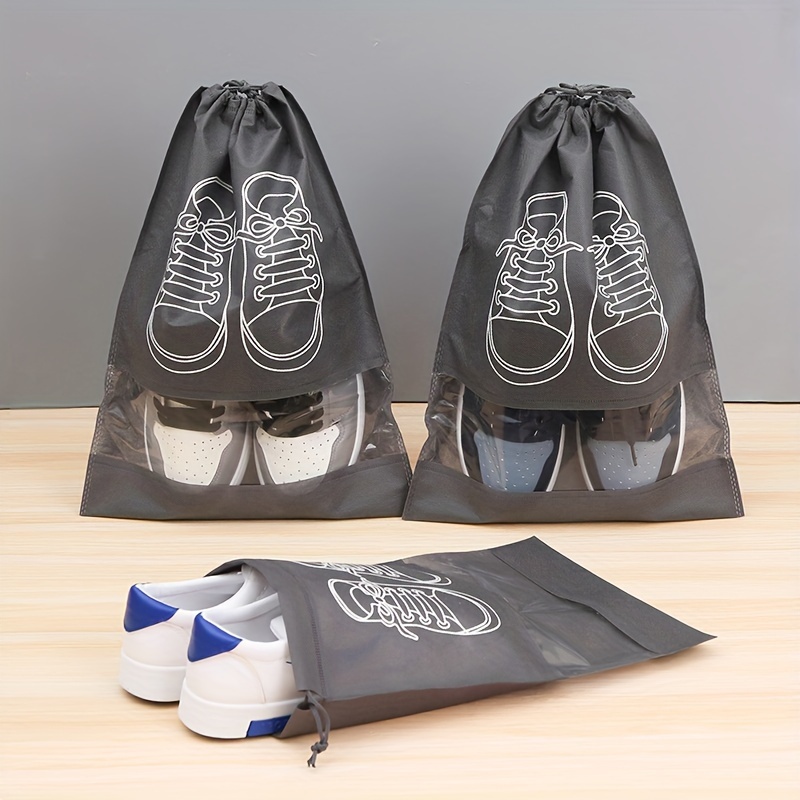 Portable Drawstring Shoe Storage Bag Foldable Shoe Storage - Temu