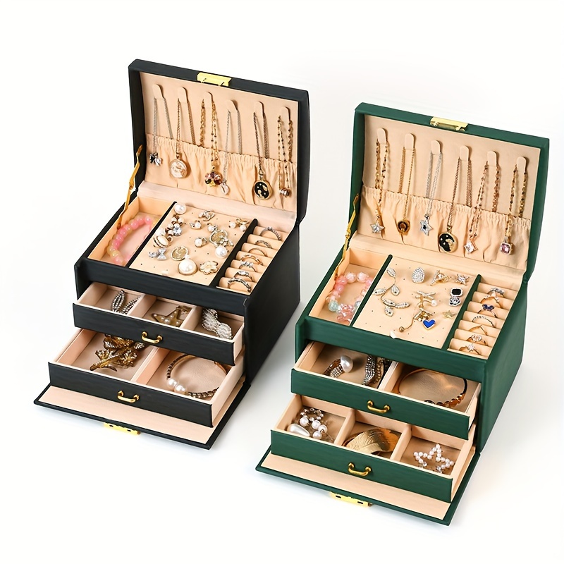 Jewelry Organizer Wooden Jewelry Box Hand Jewelry Storage - Temu