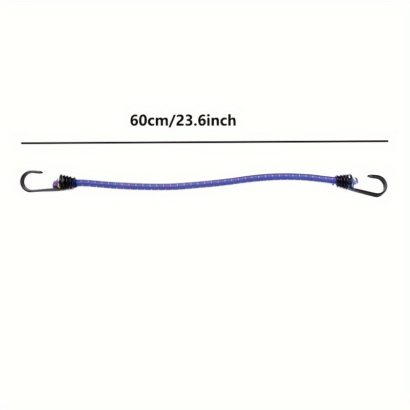Bungee Cord with Carabiner Hook Bungee Strap for Tarpaulin Wire Racks Tents  Blue 