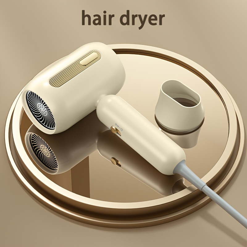 Sèche-cheveux professionnel portable 2000 W avec concentrateur et  diffuseur, sèche-cheveux ionique de voyage pour cheveux normaux, bouclés,  améliore