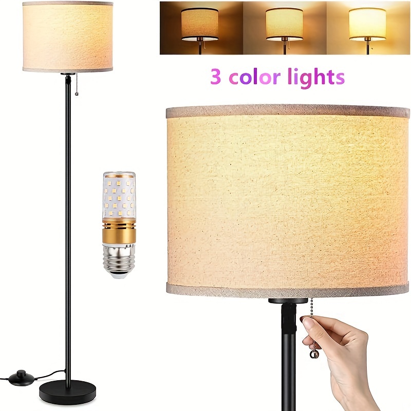 Floor Lamp, 4 Color Temperature Modern Led Standing Lamp, Stepless Dimmer  Remote Control Floor Lamps, For Living Room/bedroom/office, 3000k-7000k  Elegant Tall Lamps, With Linen Lamp Shade, Timmer - Temu Mexico