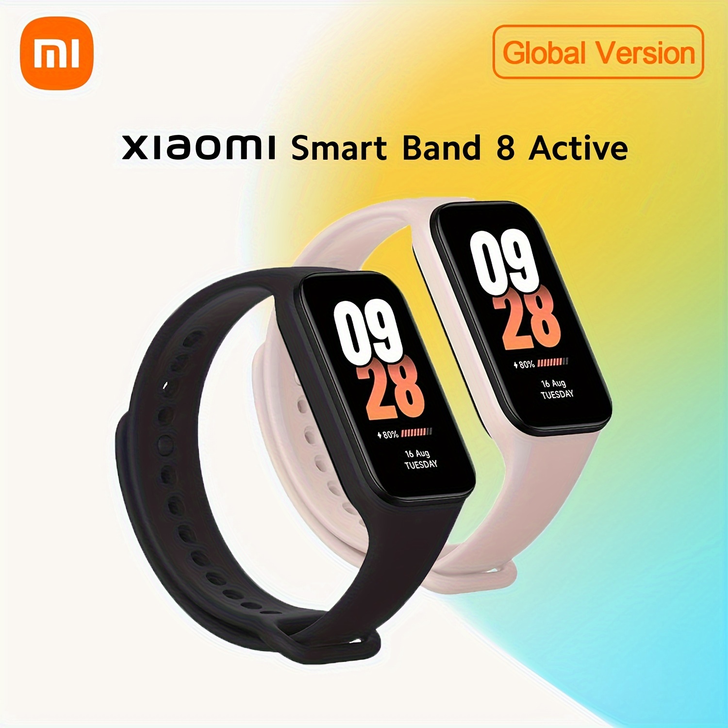 Para Xiaomi Mi Band 8 Active Correa de reloj de acero inoxidable con tres  cuentas + Marco de metal para reloj (oro rosa)