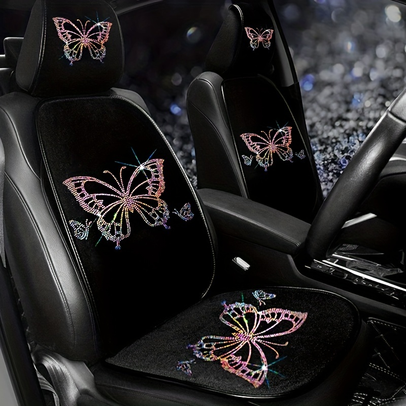 Cute Inlaid Crystal Artificial Diamond Crown Car Seat - Temu